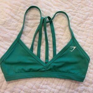 Gymshark Green Minimal Sports Bra